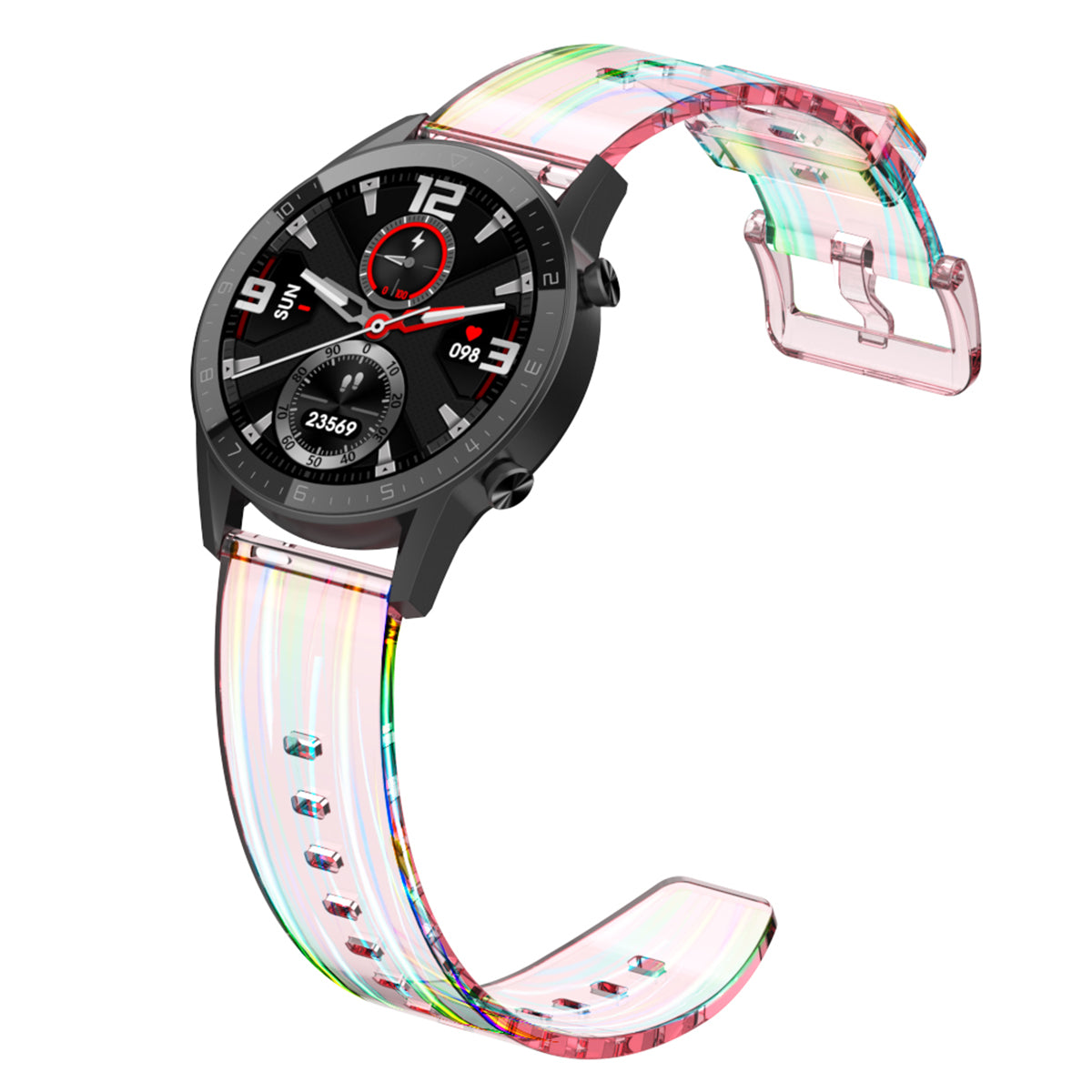 22mm Transparent TPU Smart Watch Band Replacement Wrist Strap for Suunto 9 Peak Samsung Galaxy Watch3 45mm 22mm Transparent TPU Smart Watch Band Replacement Wrist Strap for Suunto 9 Peak Samsung Galaxy Watch3 45mm